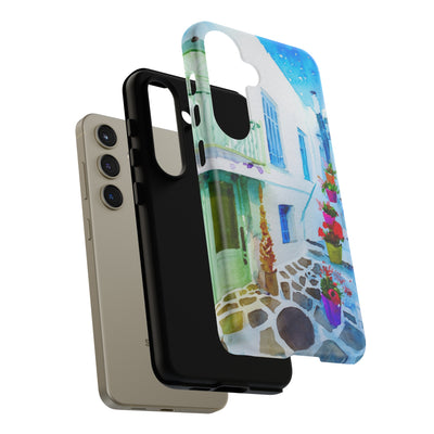 Impact Resistant, Greece House, Cute Phone Cases for Samsung S24, S23, S22, S21, IPhone 15 pro Iphone 14 pro Iphone 13 IPhone 12 Iphone 11