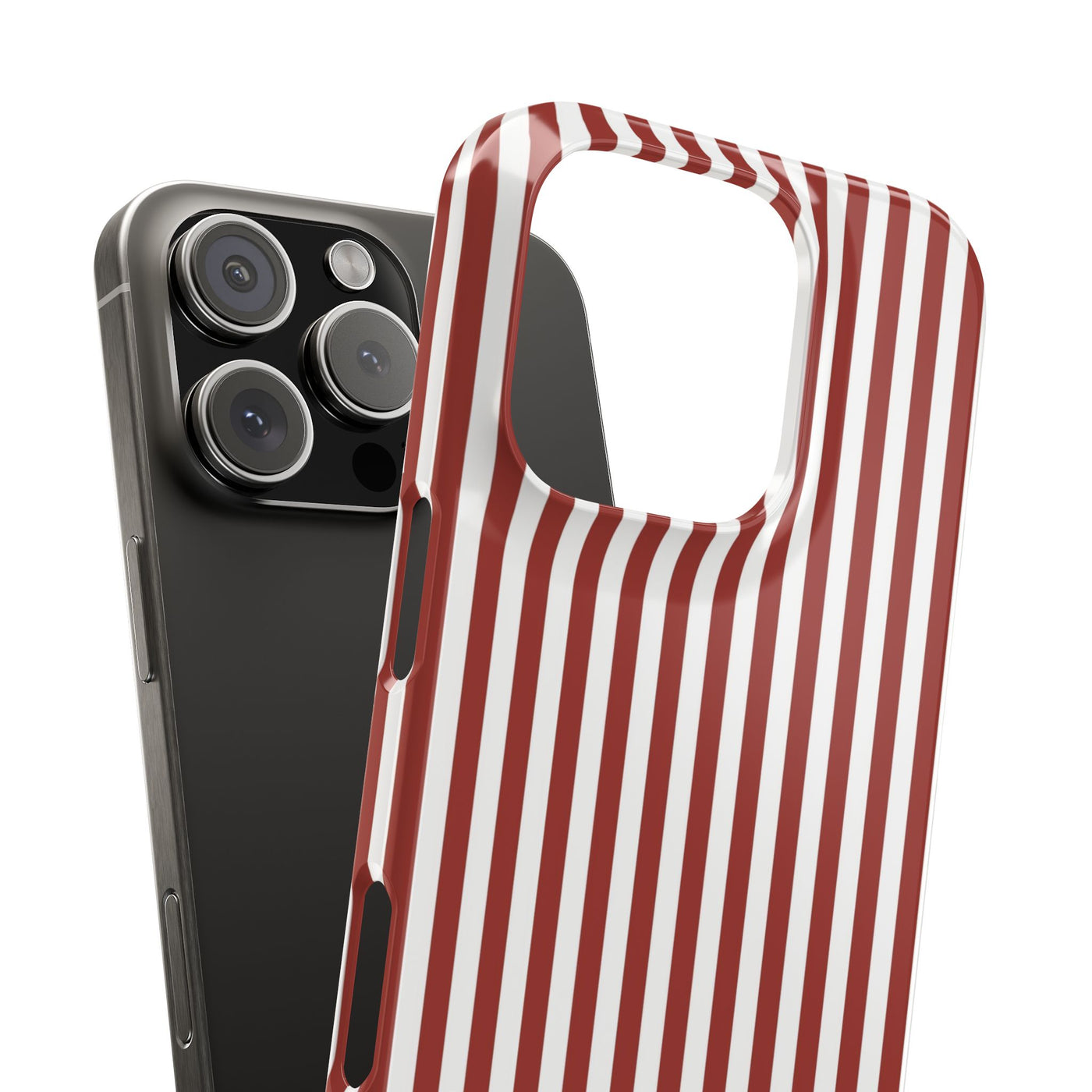 Slim Farmhouse Red Striped Cute Phone Case for Iphone 16 - | iPhone 15 Pro Max Case | iPhone 14 Case Iphone 13 12 11 10 9 8 7 Gift for Her - Studio40ParkLane