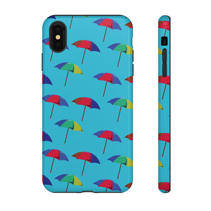 Cute IPhone Case | Colorful Beach Parasols Blue, iPhone 15 Case | iPhone 15 Pro Case, Iphone 14 Case, Iphone 14 Pro Max Case, Protective Iphone Case - Studio40ParkLane