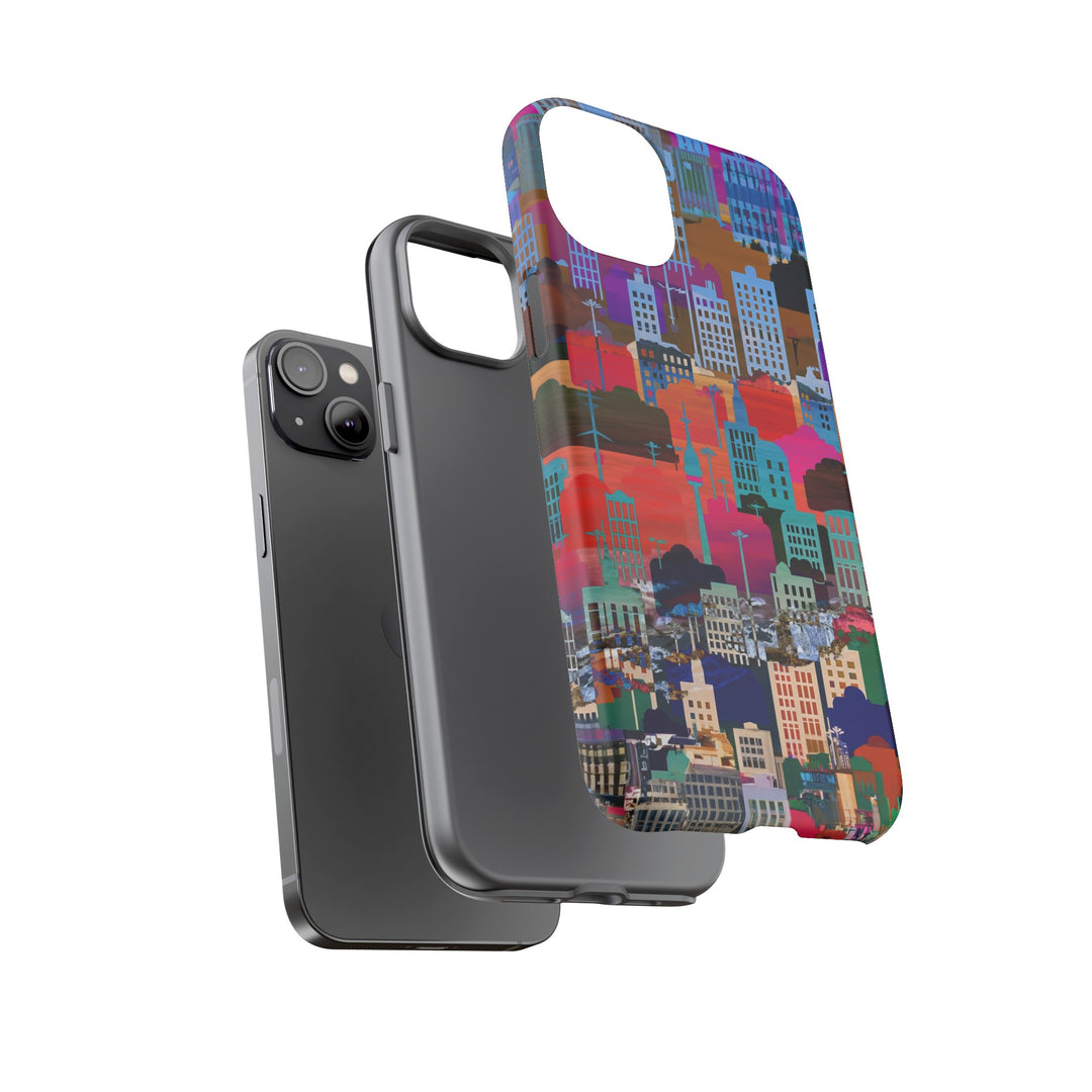 Cute Samsung Case | Cool Iphone Case | Summer City Skyline, Samsung S24, S23, S22, S21, IPhone 15 Case | Iphone 14 Case, Iphone 13 Case - Studio40ParkLane