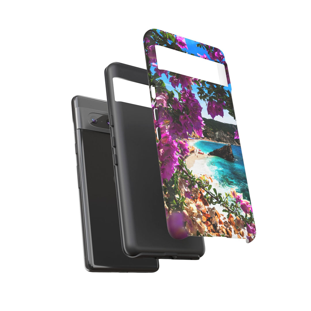 Impact Resistant, Bougainvillea Seaview, Cute Phone Cases for Samsung S24, S23, S22, S21, IPhone 15 pro Iphone 14 pro Iphone 13 IPhone 12 Iphone 11 - Studio40ParkLane