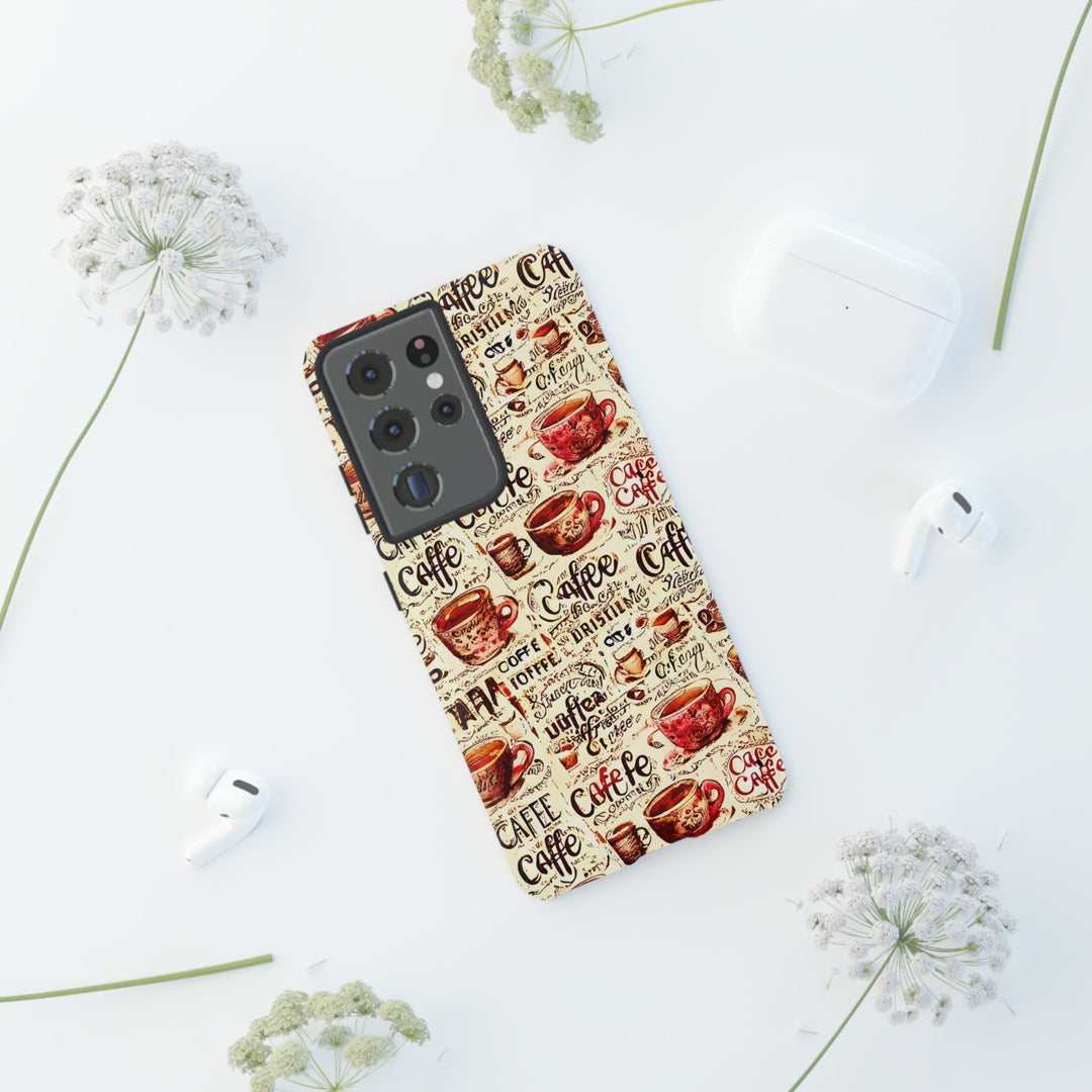 Cute Samsung Phone Case | Aesthetic Samsung Phone Case | Galaxy S23, S22, S21, S20 | Paris Coffee Cup, Protective Phone Case - Studio40ParkLane