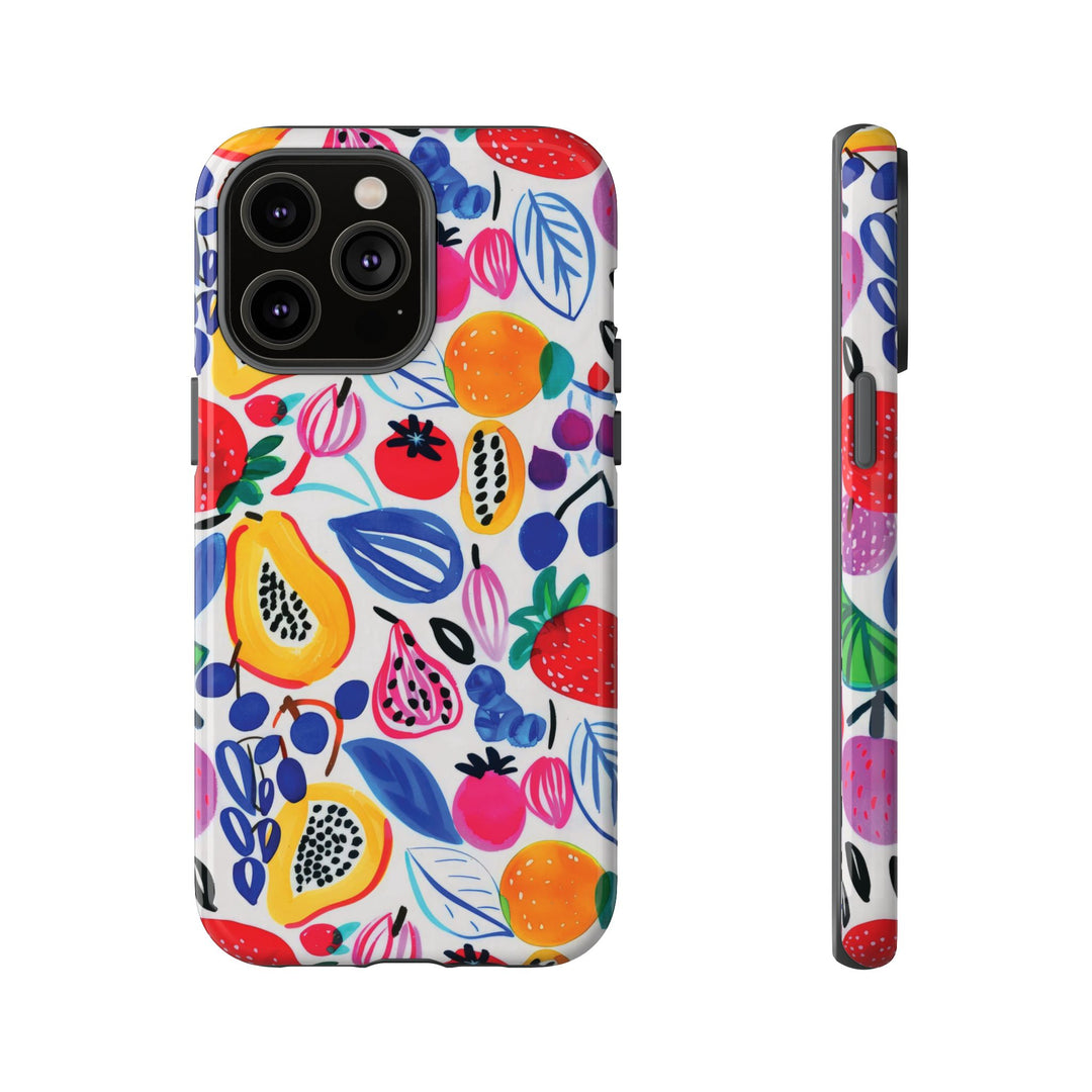 Premium Tough Summer Fruit Collage Gift for Her Cute Phone Cases for Samsung and Iphone, 16, 15, 14, S24, S23, S22, S21, S20, Plus, Ultra, Pro - Studio40ParkLane