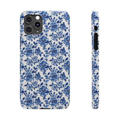 Slim Blue Chinoiserie Gift for Her Cute Phone Cases for Iphone 16 Pro Max | iPhone 15 Case | iPhone 15 Pro Max Case, Iphone 14, Iphone 14 Pro Max, Iphone 13 12 11 8 7