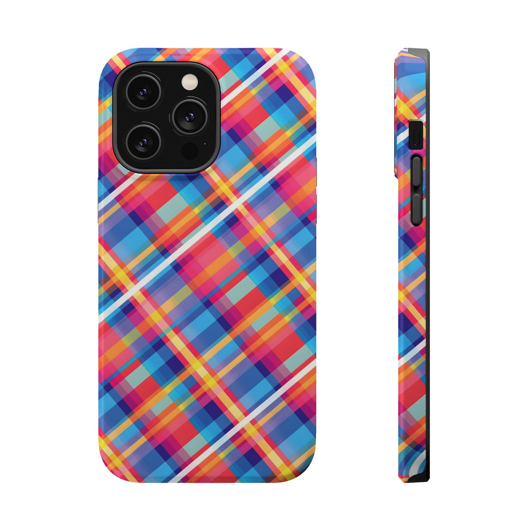 Checkered Plaid Magsafe Gift for Her Cute Phone Case for Iphone, | iPhone 16 | iPhone 15 Pro Max, Iphone 14 Pro Max, 13 12 11 10 9 8 7 - Studio40ParkLane
