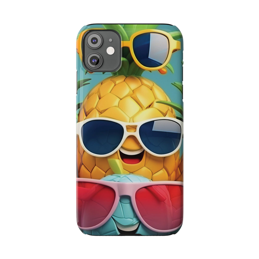 Slim Cute Phone Cases for Iphone - | iPhone 15 Case | iPhone 15 Pro Max Case, Iphone 14 Case, Iphone 14 Pro Max, Iphone 13, Summer Pineapple Fruit - Studio40ParkLane