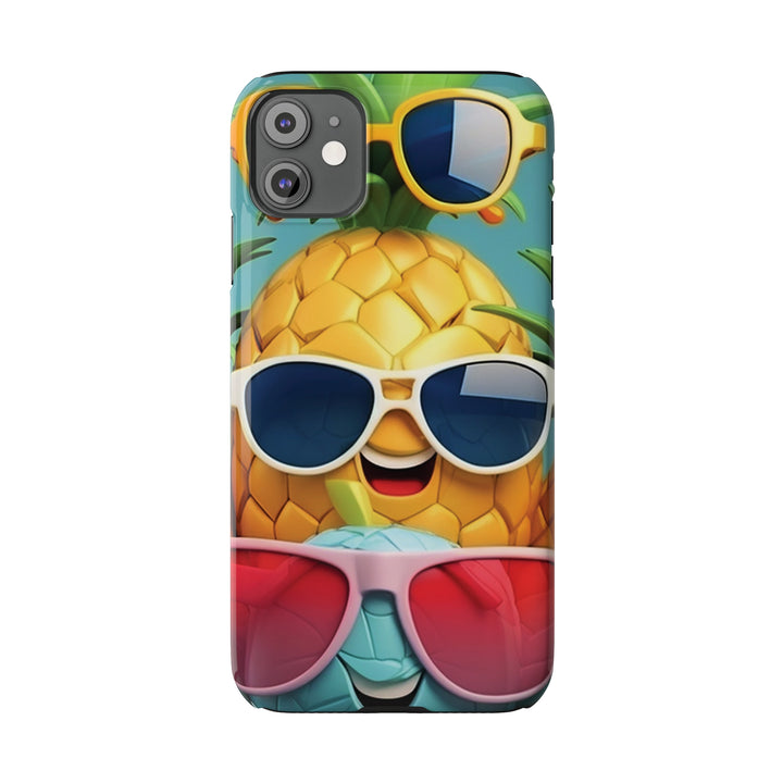 Slim Cute Phone Cases for Iphone - | iPhone 15 Case | iPhone 15 Pro Max Case, Iphone 14 Case, Iphone 14 Pro Max, Iphone 13, Summer Pineapple Fruit - Studio40ParkLane