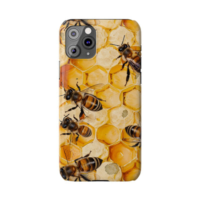 Summer Honey Bees Slim Cute Phone Cases for Iphone | iPhone 15 Case | iPhone 15 Pro Max Case, Iphone 14, Iphone 14 Pro Max, Iphone 13, 12