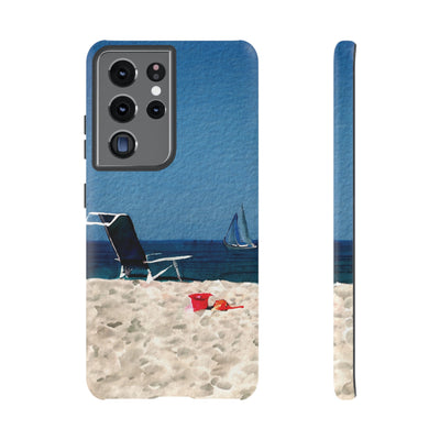 Cute Samsung Case | Cool Iphone Case | Summer Blue Beach Chair, Samsung S24, S23, S22, S21, IPhone 15 Case | Iphone 14 Case, Iphone 13 Case