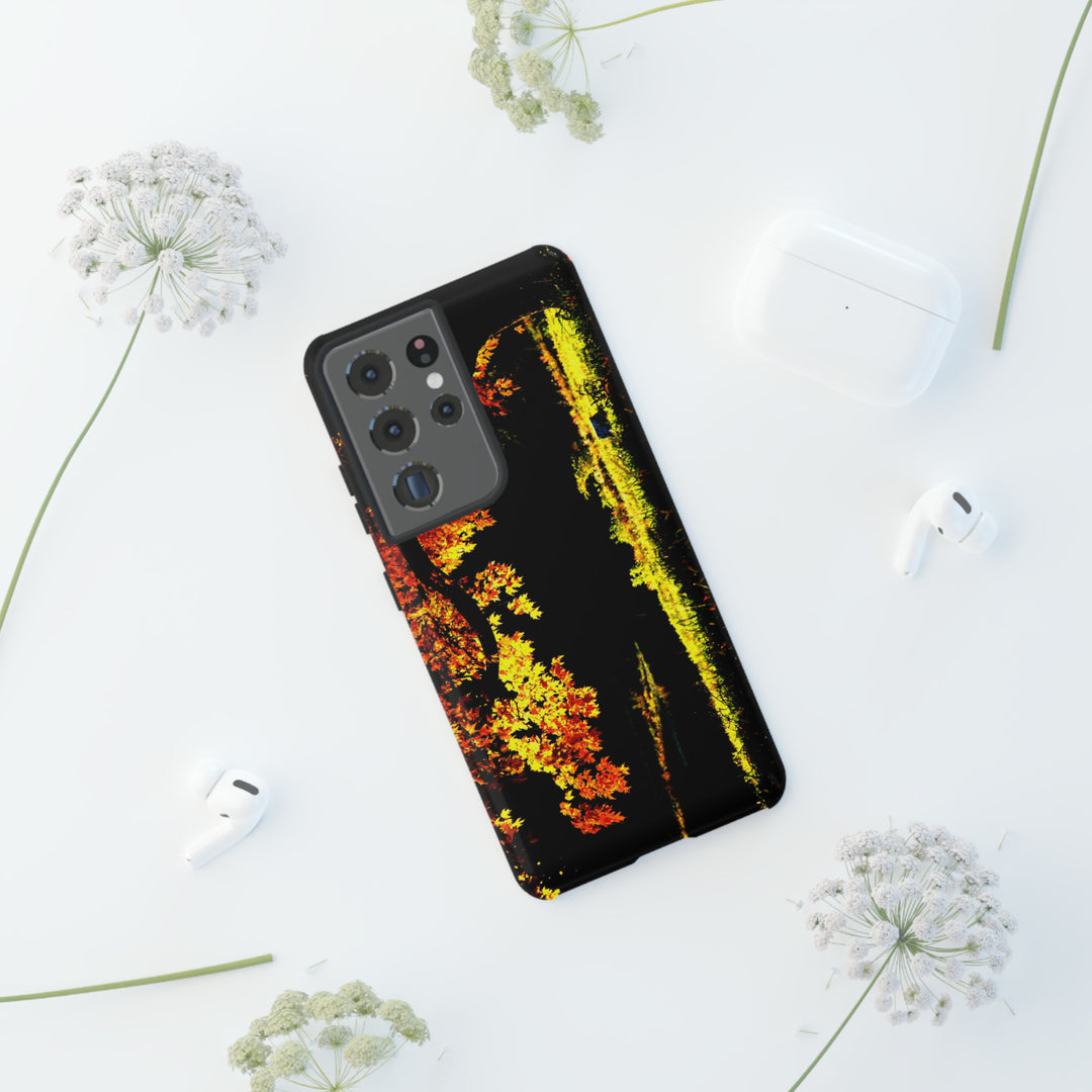 Cute Samsung Phone Case | Aesthetic Samsung Phone Case | Fall Leaves North Bridge | Galaxy S23, S22, S21, S20 | Luxury Double Layer | Cool - Studio40ParkLane