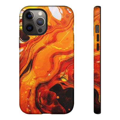 Impact Resistant, Fall Colors Marble, Cute Phone Cases for Samsung S24, S23, S22, S21, IPhone 15 pro Iphone 14 pro Iphone 13 IPhone 12 Iphone 11