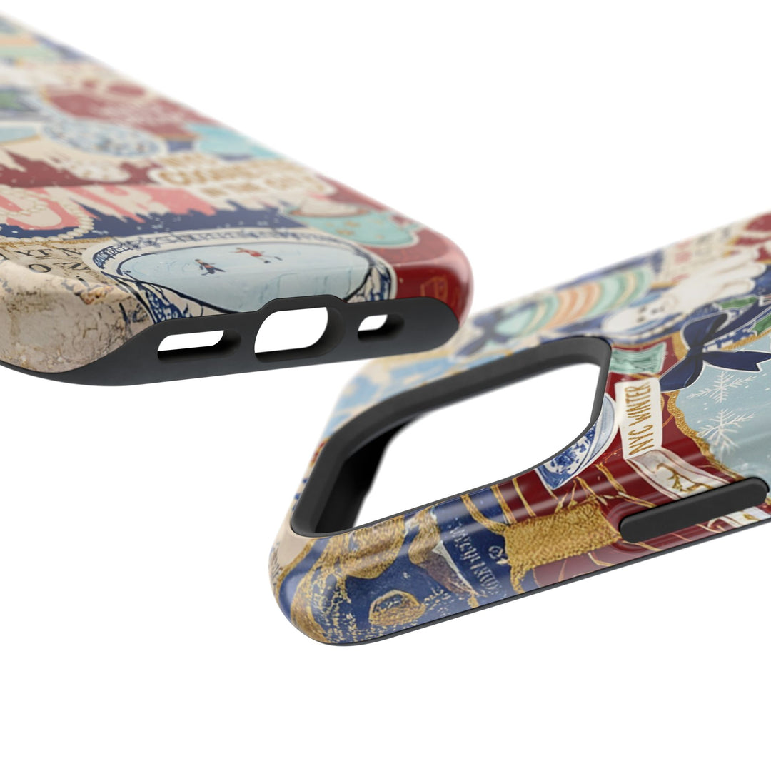 New York Winter Coquette Collage Tough Magsafe Cute Phone Cases for Iphone | iPhone 17 Pro Max Case, Iphone 16, Iphone 15 14 13 12 11 10 9