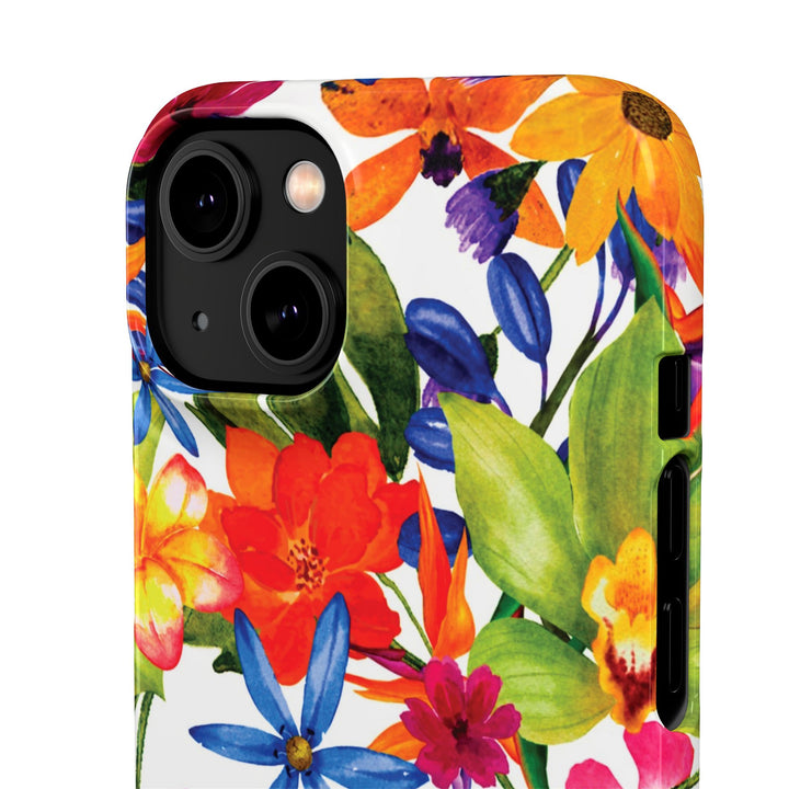 Sleek Snap Colorful Flowers Cute Phone Case for iPhone 16 15 14 13 12 11 X Xs Max Xr Pro Plus Samsung Galaxy S24 S23 S22 S21 S20 Note Ultra