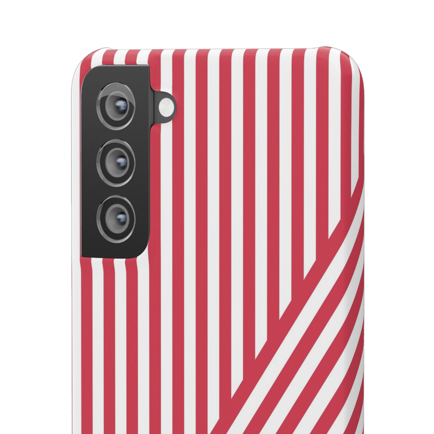 Aesthetic Winterberry Red Stripes Cute Phone Case Sleek Snap - For iPhone 17 Pro Max iPhone 16 Pro iPhone 15 Iphone 14 Plus 13 Pro 12 11 10 Gift - Studio40ParkLane