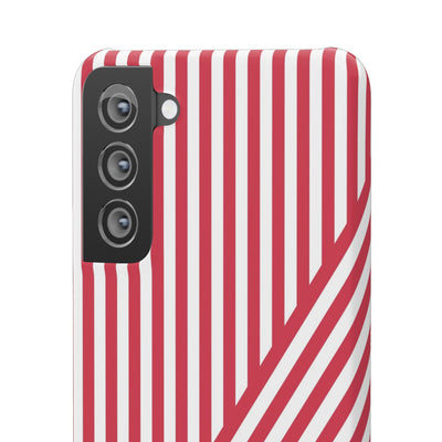 Aesthetic Winterberry Red Stripes Cute Phone Case Sleek Snap - For iPhone 17 Pro Max iPhone 16 Pro iPhone 15 Iphone 14 Plus 13 Pro 12 11 10 Gift - Studio40ParkLane