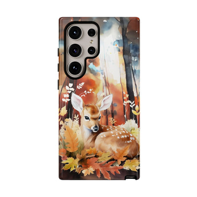 Autumn Fall Deer Forest Gift for Her Cute Phone Case for, Samsung Galaxy S24, S23, S22, S21, IPhone 16 Case | Iphone 15, Iphone 14, IPhone 13 Case