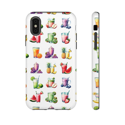 Cute Samsung Case | Cool Iphone Case | Tropical Summer Fruit Cocktail, Samsung S24, S23, S22, S21, IPhone 15 Case | Iphone 14 Case, Iphone 13 Case