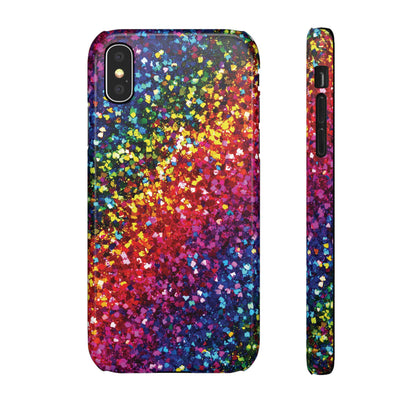 Snap Non-Glitter Muted Color Play on "Faux" Glitter Effect Cute Phone Cases for Samsung and Iphone, 16, 15, 14, S24, S23, S22, S21, S20, Plus and Ultra