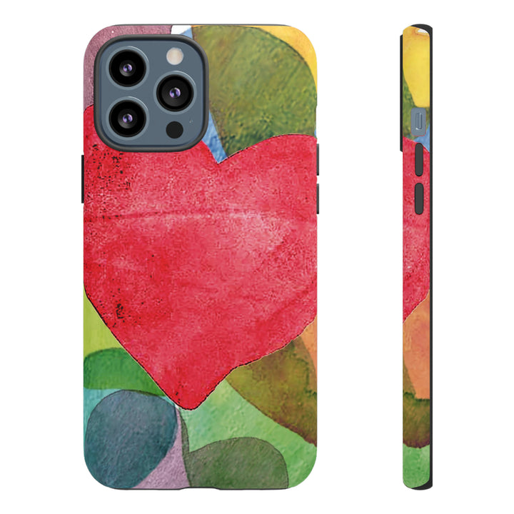 Cute IPhone Case | iPhone 15 Case | iPhone 15 Pro Max Case, Iphone 14 Case, Iphone 14 Pro Max Case IPhone Case for Art Lovers, Red Heart - Studio40ParkLane