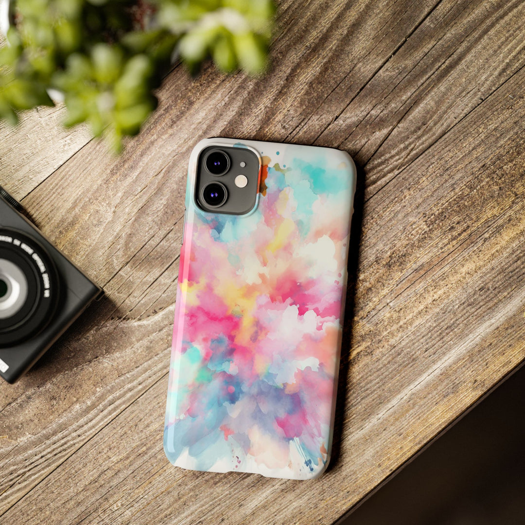 Slim Paint Splash Pink Gift for Her Cute Phone Cases for Iphone 16 Pro Max | iPhone 15 Case | iPhone 15 Pro Max Case, Iphone 14, Iphone 14 Pro Max, Iphone 13 12 11 8 7 - Studio40ParkLane