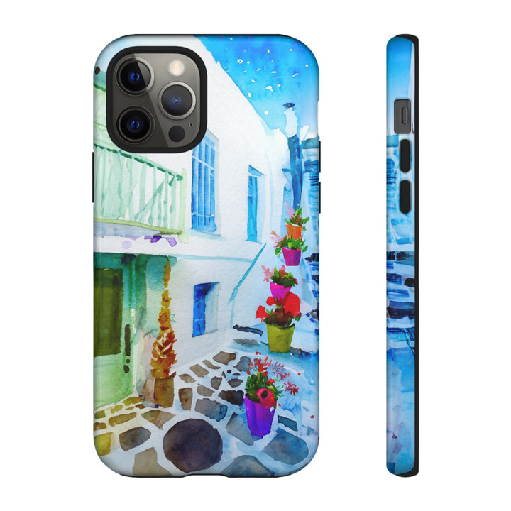 Impact Resistant, Greece House, Cute Phone Cases for Samsung S24, S23, S22, S21, IPhone 15 pro Iphone 14 pro Iphone 13 IPhone 12 Iphone 11 - Studio40ParkLane