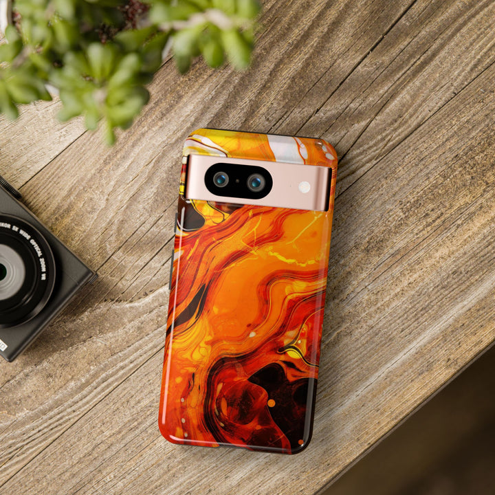 Impact Resistant, Fall Colors Marble, Cute Phone Cases for Samsung S24, S23, S22, S21, IPhone 15 pro Iphone 14 pro Iphone 13 IPhone 12 Iphone 11 - Studio40ParkLane