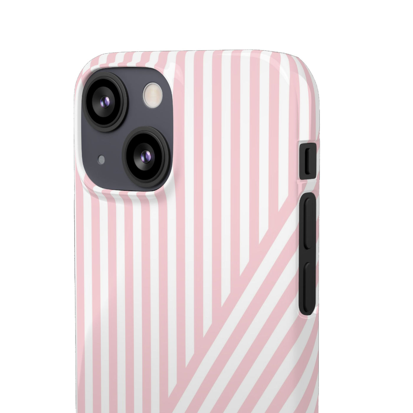 Aesthetic Sweet Pink Stripes Cute Phone Case Sleek Snap - For iPhone 17 Pro Max iPhone 16 Pro iPhone 15 Iphone 14 Plus 13 Pro 12 11 10 Gift