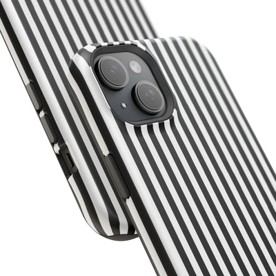 Custom Personalized Black White Striped Magsafe Phone Case for Iphone 17 - | iPhone 16 Pro Max Case | iPhone 15 Case Iphone 14 13 12 11 10 - Studio40ParkLane
