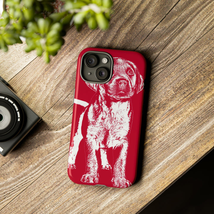 Cute IPhone Case | iPhone 15 Case | iPhone 15 Pro Max Case, Iphone 14 Case, Iphone 14 Pro Max Case IPhone Case for Dog Lovers, Puppy Dog Red - Studio40ParkLane