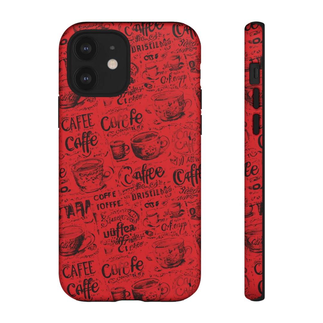 Cute IPhone Case | Red Black Coffee, iPhone 15 Case | iPhone 15 Pro Case, Iphone 14 Case, Iphone 14 Pro Max Case, Protective Iphone Case - Studio40ParkLane