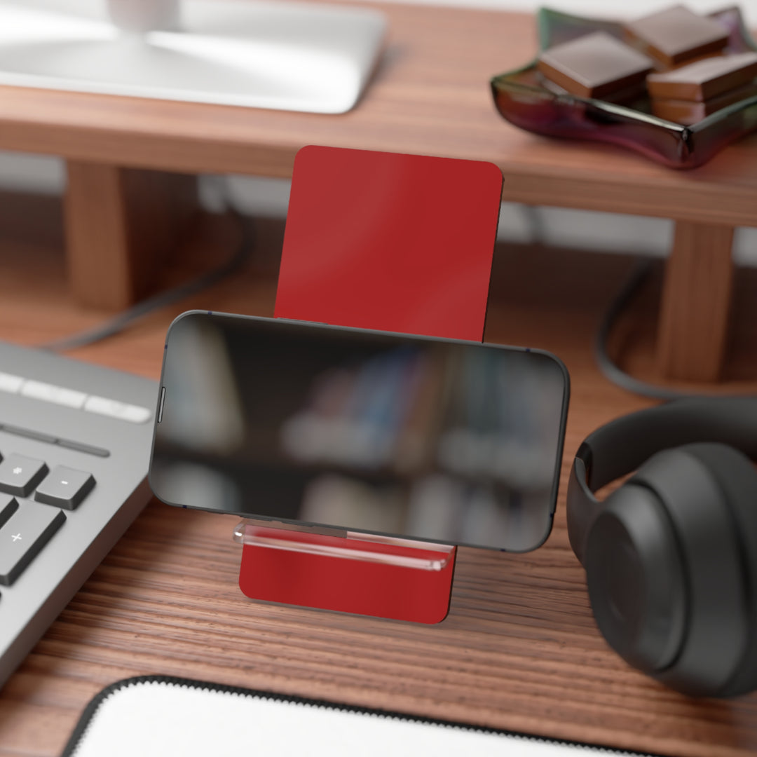 Phone Stand, Soothing Terra Cotta Red Design for Iphones 16, Iphone 15, 14, 13, 12 Samsung Galaxy S24, S23, S22, S21 and Google Pixel 8 - Studio40ParkLane