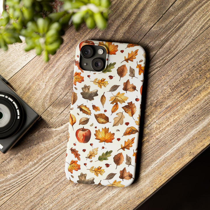Slim Fall Autumn Leaves Gift for Her Cute Phone Cases for Iphone 16 | iPhone 15 Case | iPhone 15 Pro Max Case, Iphone 14, Iphone 14 Pro Max, Iphone 13, Slim - Studio40ParkLane