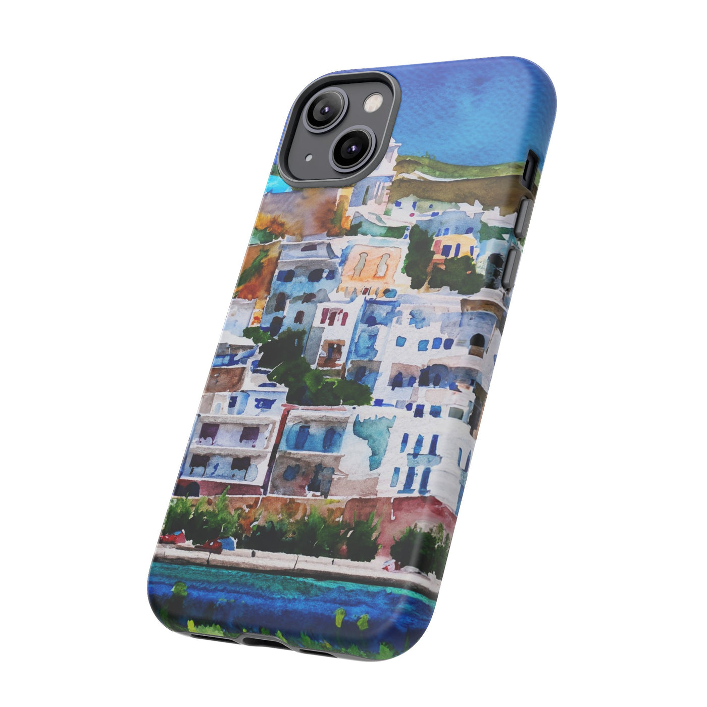 Impact Resistant, Greece House, Cute Phone Cases for Samsung S24, S23, S22, S21, IPhone 15 pro Iphone 14 pro Iphone 13 IPhone 12 Iphone 11