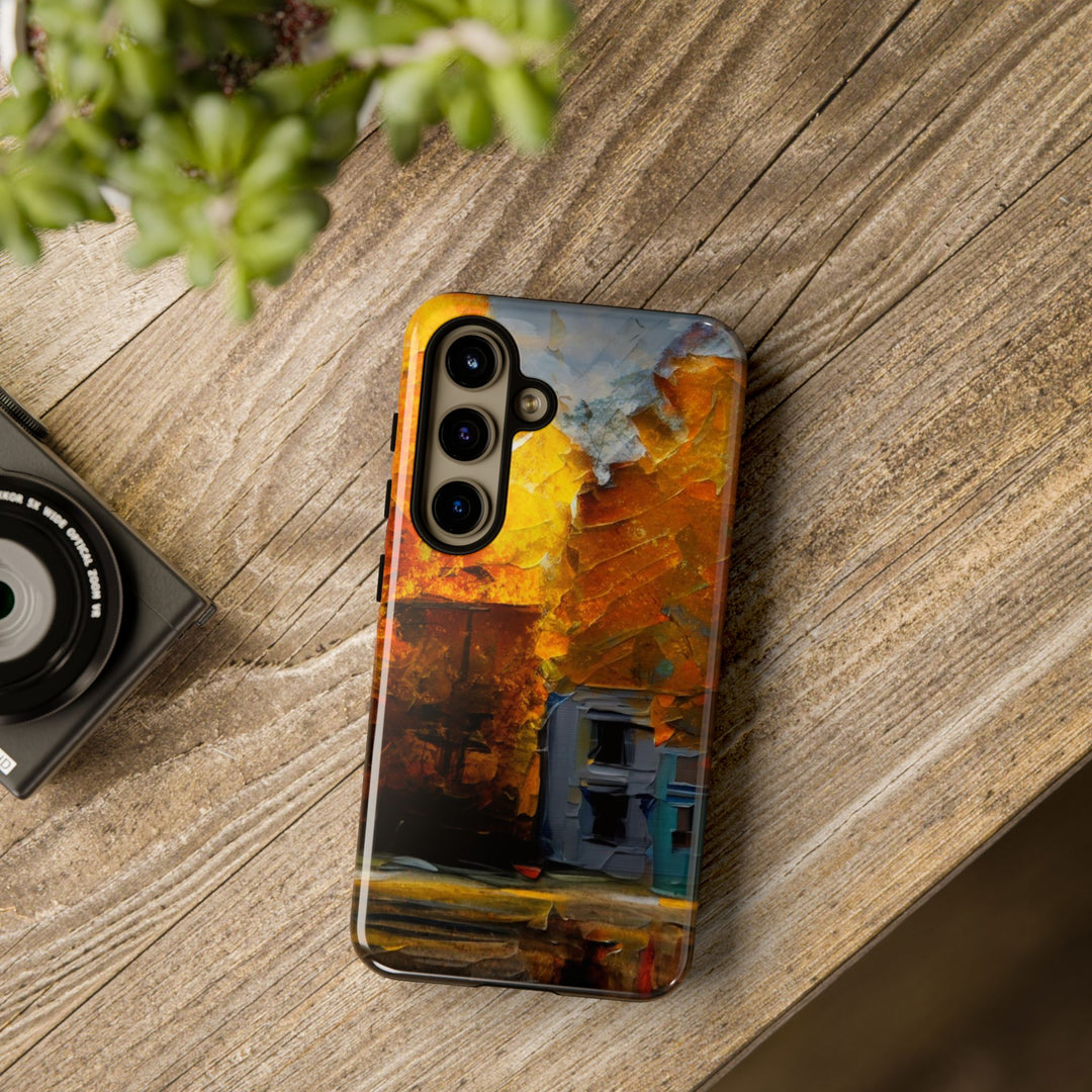 Impact Resistant, Fall Leaves Oil Painting, Cute Phone Cases for Samsung S24, S23, S22, S21, IPhone 15 pro Iphone 14 pro Iphone 13 IPhone 12 Iphone 11 - Studio40ParkLane