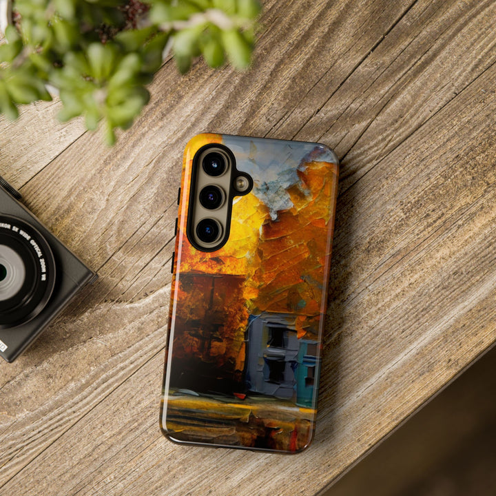 Impact Resistant, Fall Leaves Oil Painting, Cute Phone Cases for Samsung S24, S23, S22, S21, IPhone 15 pro Iphone 14 pro Iphone 13 IPhone 12 Iphone 11 - Studio40ParkLane