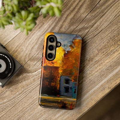 Impact Resistant, Fall Leaves Oil Painting, Cute Phone Cases for Samsung S24, S23, S22, S21, IPhone 15 pro Iphone 14 pro Iphone 13 IPhone 12 Iphone 11