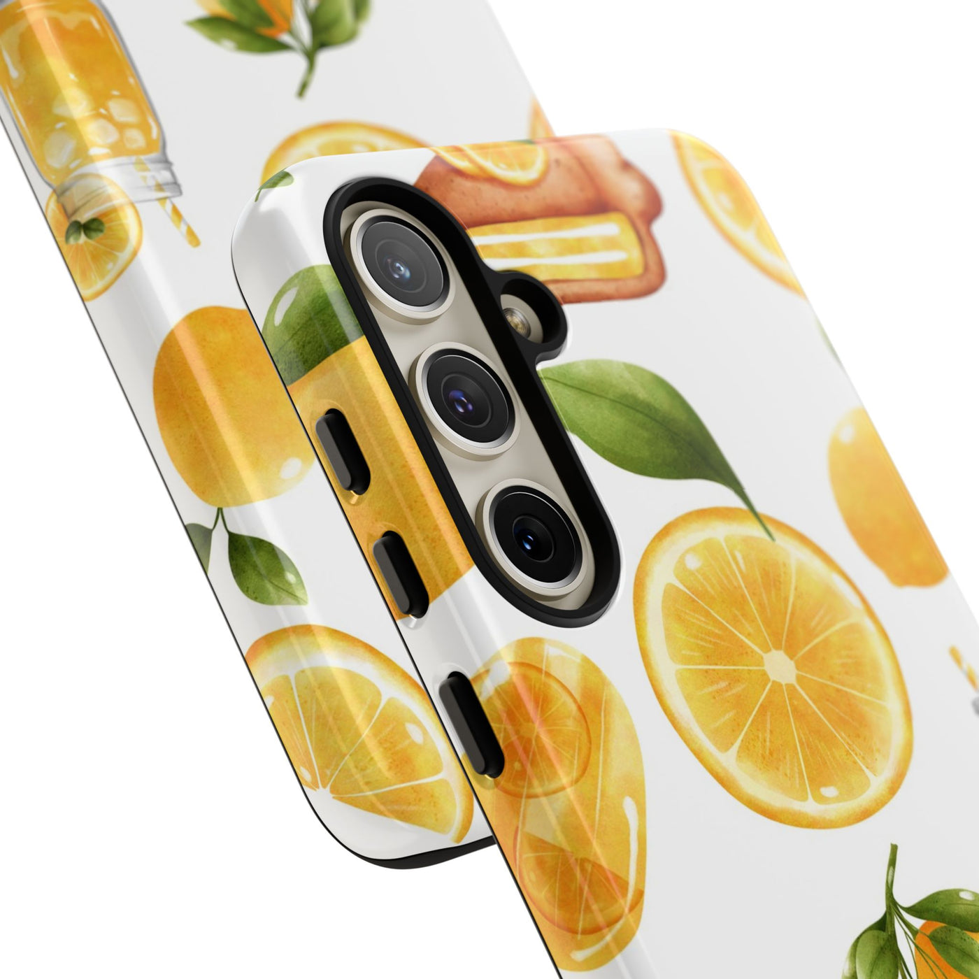 Impact Resistant, Lemon Fruit Pie, Cute Phone Cases for Samsung S24, S23, S22, S21, IPhone 15 pro Iphone 14 pro Iphone 13 IPhone 12 Iphone 11