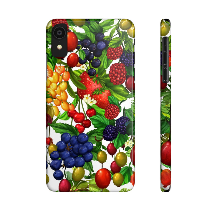 Slim Cute Phone Cases for Iphone - | iPhone 15 Case | iPhone 15 Pro Max Case, Iphone 14 Case, Iphone 14 Pro Max, Iphone 13, Summer Mixed Fruit - Studio40ParkLane