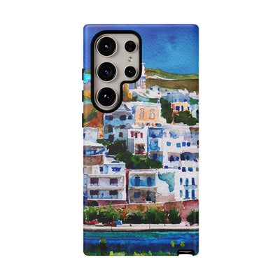 Impact Resistant, Greece House, Cute Phone Cases for Samsung S24, S23, S22, S21, IPhone 15 pro Iphone 14 pro Iphone 13 IPhone 12 Iphone 11