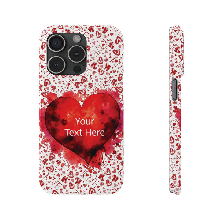 Slim Cute Phone Cases for Iphone - | iPhone 15 Case | iPhone 15 Pro Max Case, Iphone 14 Case, Iphone 14 Pro Max, Iphone 13, Valentine Hearts Love - Studio40ParkLane