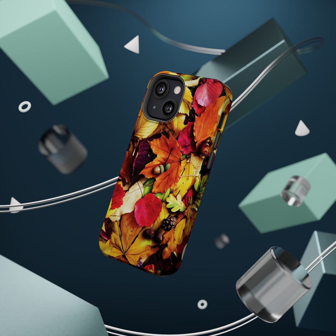 Aesthetic Tough Magsafe Fall Leaves Foliage Phone Case - For iPhone 17 Pro Max iPhone 16 Pro iPhone 15 Iphone 14 Plus 13 Pro 12 11 10 - Studio40ParkLane