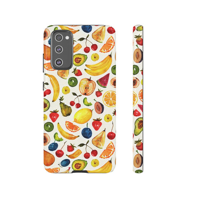 Impact Resistant, Mixed Fruits, Cute Phone Cases for Samsung S24, S23, S22, S21, IPhone 15 pro Iphone 14 pro Iphone 13 IPhone 12 Iphone 11