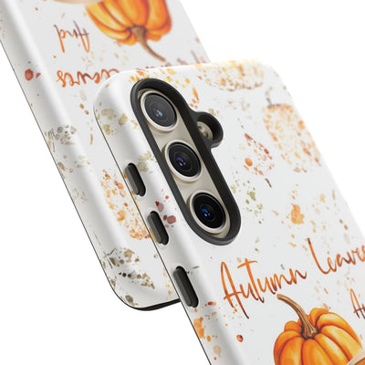 Impact Resistant, Fall Leaves Pumpkin Pie, Cute Phone Cases for Samsung S24, S23, S22, S21, IPhone 15 pro Iphone 14 pro Iphone 13 IPhone 12 Iphone 11