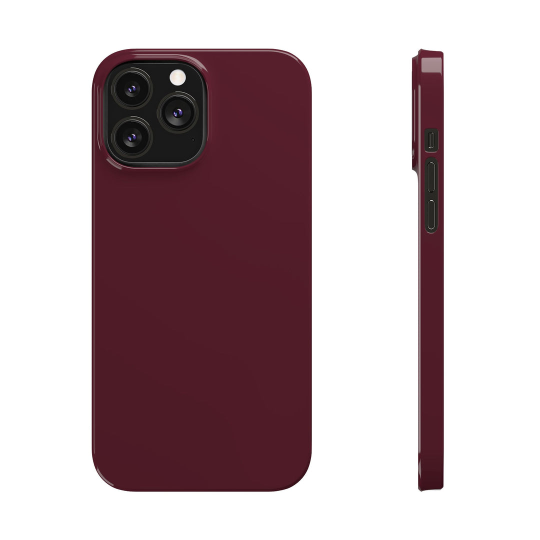 Slim Burgundy Maroon Gift for Her Aesthetic Cute Phone Case for Iphone 16 - | iPhone 15 Pro Max Case | iPhone 14 Case 13 12 11 10 9 8 7 - Studio40ParkLane