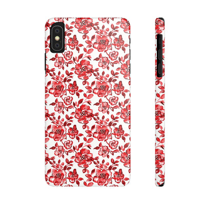 Slim Red Chinoiserie Gift for Her Cute Phone Cases for Iphone 16 Pro Max | iPhone 15 Case | iPhone 15 Pro Max Case, Iphone 14, Iphone 14 Pro Max, Iphone 13 12 11 8 7