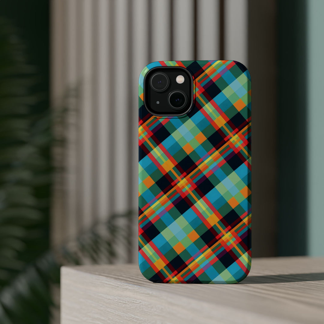 Checkered Plaid Magsafe Gift for Her Cute Phone Case for Iphone, | iPhone 16 | iPhone 15 Pro Max, Iphone 14 Pro Max, 13 12 11 10 9 8 7 - Studio40ParkLane