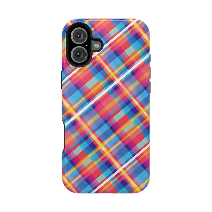 Checkered Plaid Magsafe Gift for Her Cute Phone Case for Iphone, | iPhone 16 | iPhone 15 Pro Max, Iphone 14 Pro Max, 13 12 11 10 9 8 7 - Studio40ParkLane