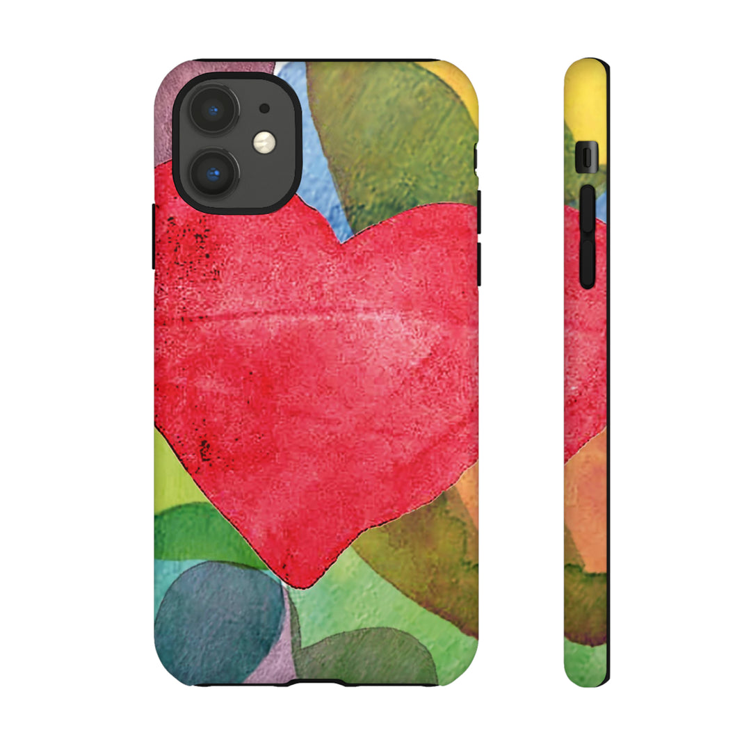 Cute IPhone Case | iPhone 15 Case | iPhone 15 Pro Max Case, Iphone 14 Case, Iphone 14 Pro Max Case IPhone Case for Art Lovers, Red Heart - Studio40ParkLane