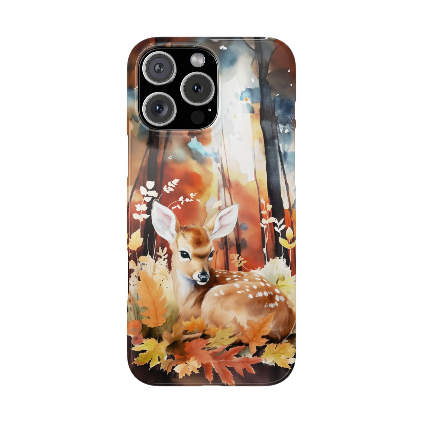 Slim Fall Autumn Forest Deer Gift for Her Cute Phone Cases for Iphone 16 | iPhone 15 Case | iPhone 15 Pro Max Case, Iphone 14, Iphone 14 Pro Max, Iphone 13, Slim