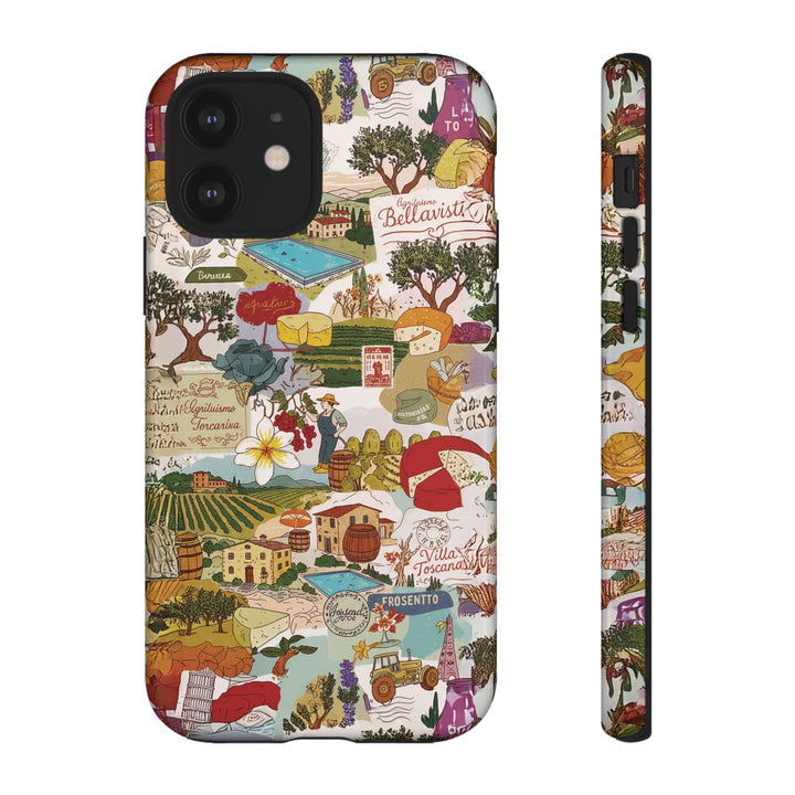Italy Tuscany Coquette Collage Tough Premium Phone Case - For iPhone 17 Pro Max iPhone 16 Pro iPhone 15 Iphone 14 Plus 13 Pro 12 11 10 XR - Studio40ParkLane